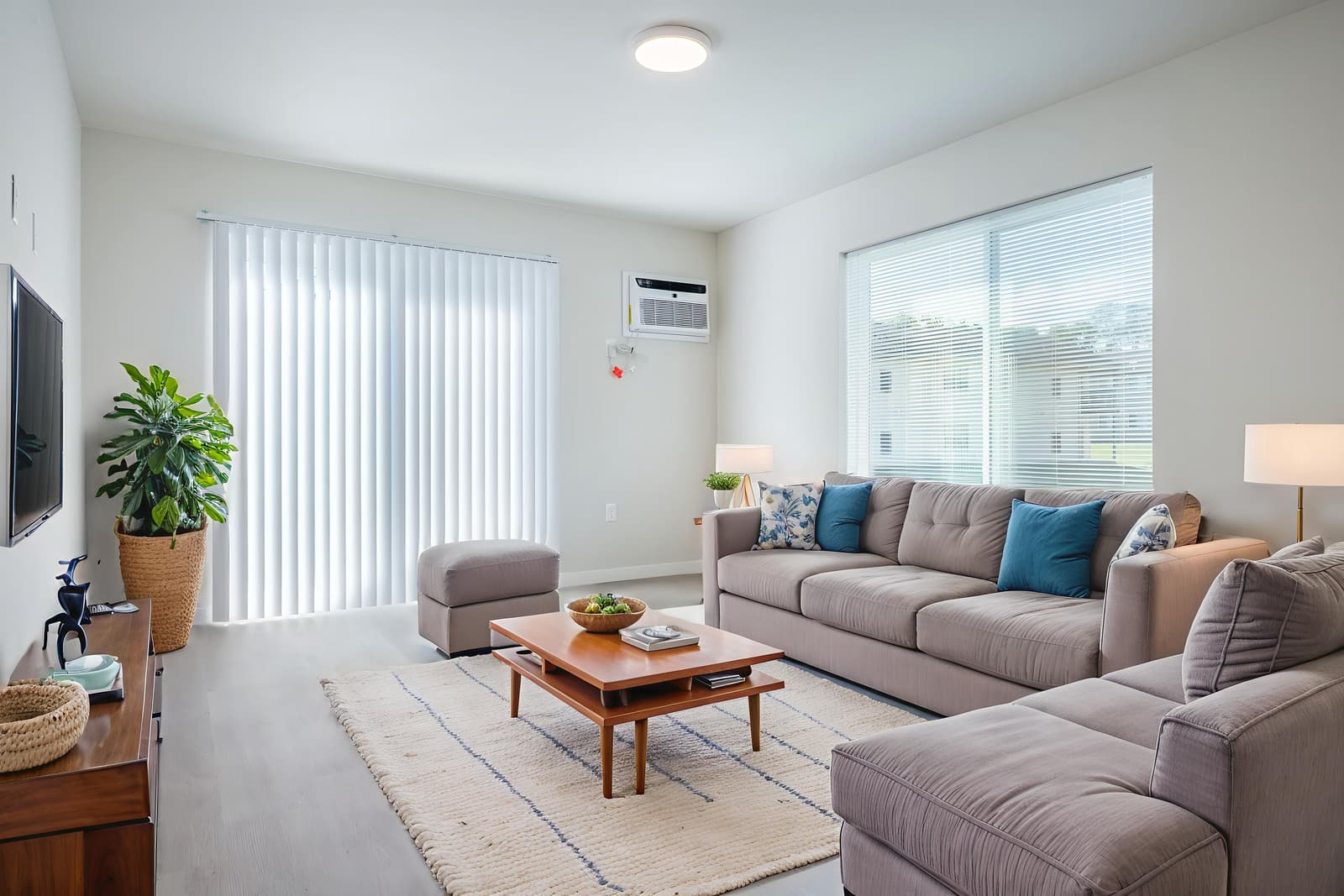 Staged apartment interior