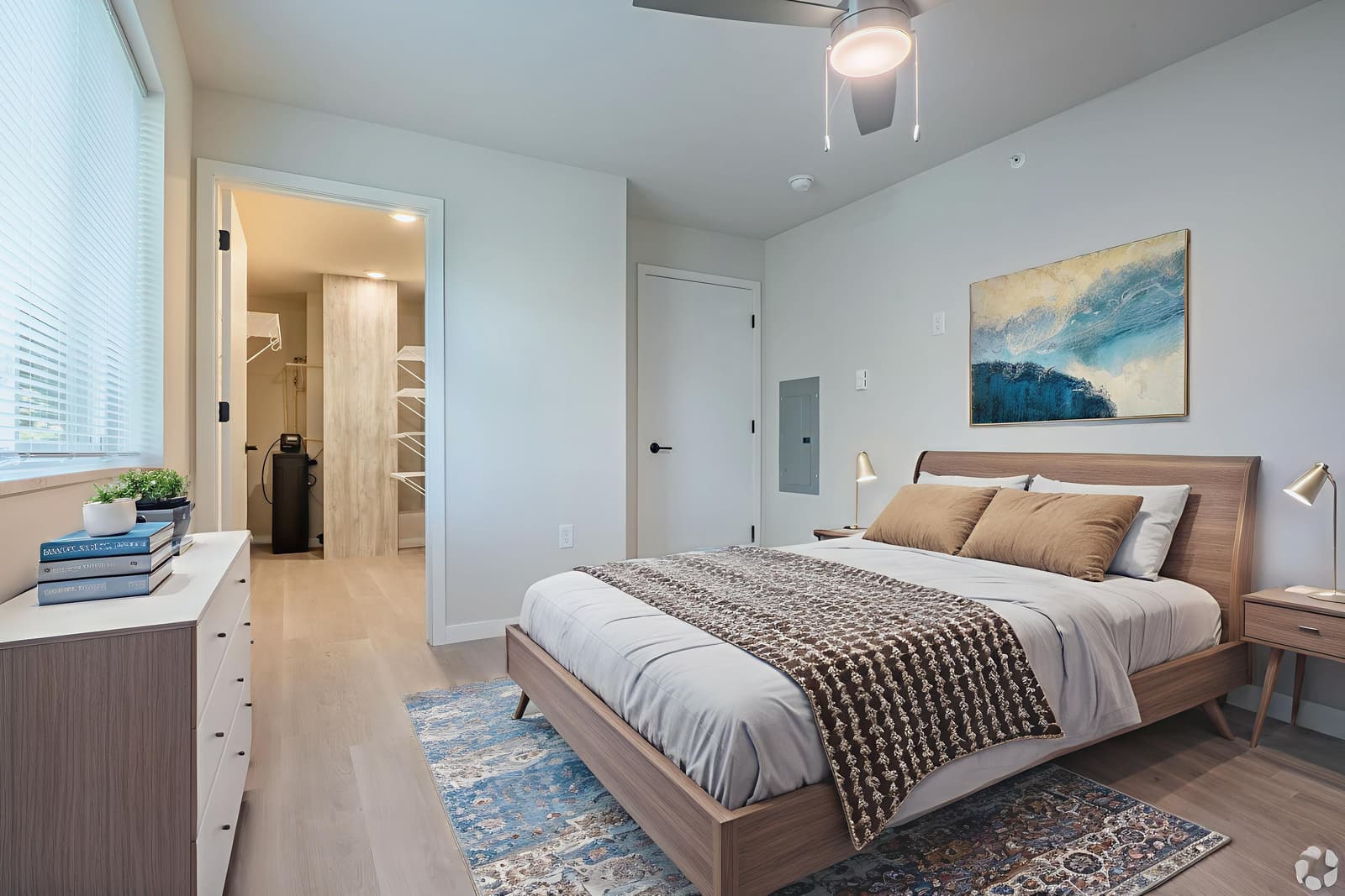 Staged apartment interior