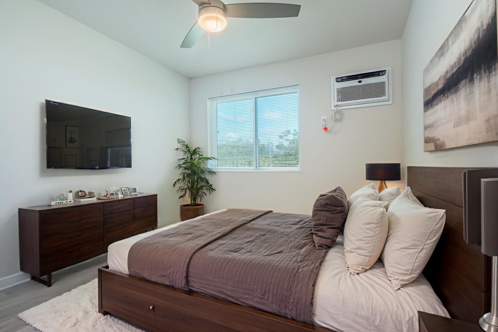 Staged apartment interior