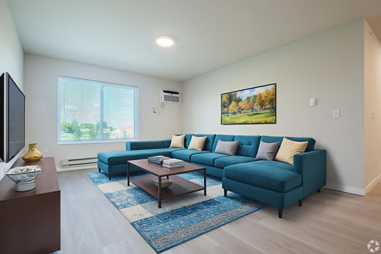 Staged apartment interior